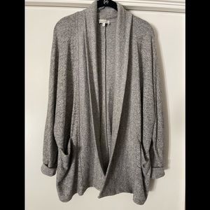 Lucky Brand Jersey Knit Gray Cardigan - NWOT